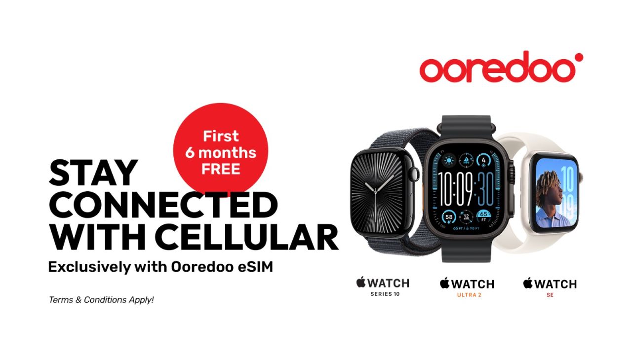 Ooreedoo in Apple watch E-sim ge hidhumai dhein fashaifi