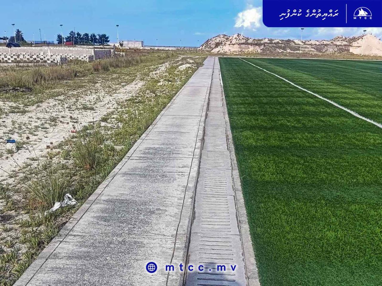 Hinmafushi football dhandugai fence aai light harukurumuge masakkai fashan thayyaaruvejje