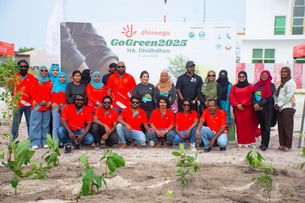 Dhidhdhoo gai ''Dhiraagu Go Green 2025'' ge haassa harakaaiy thakeh 