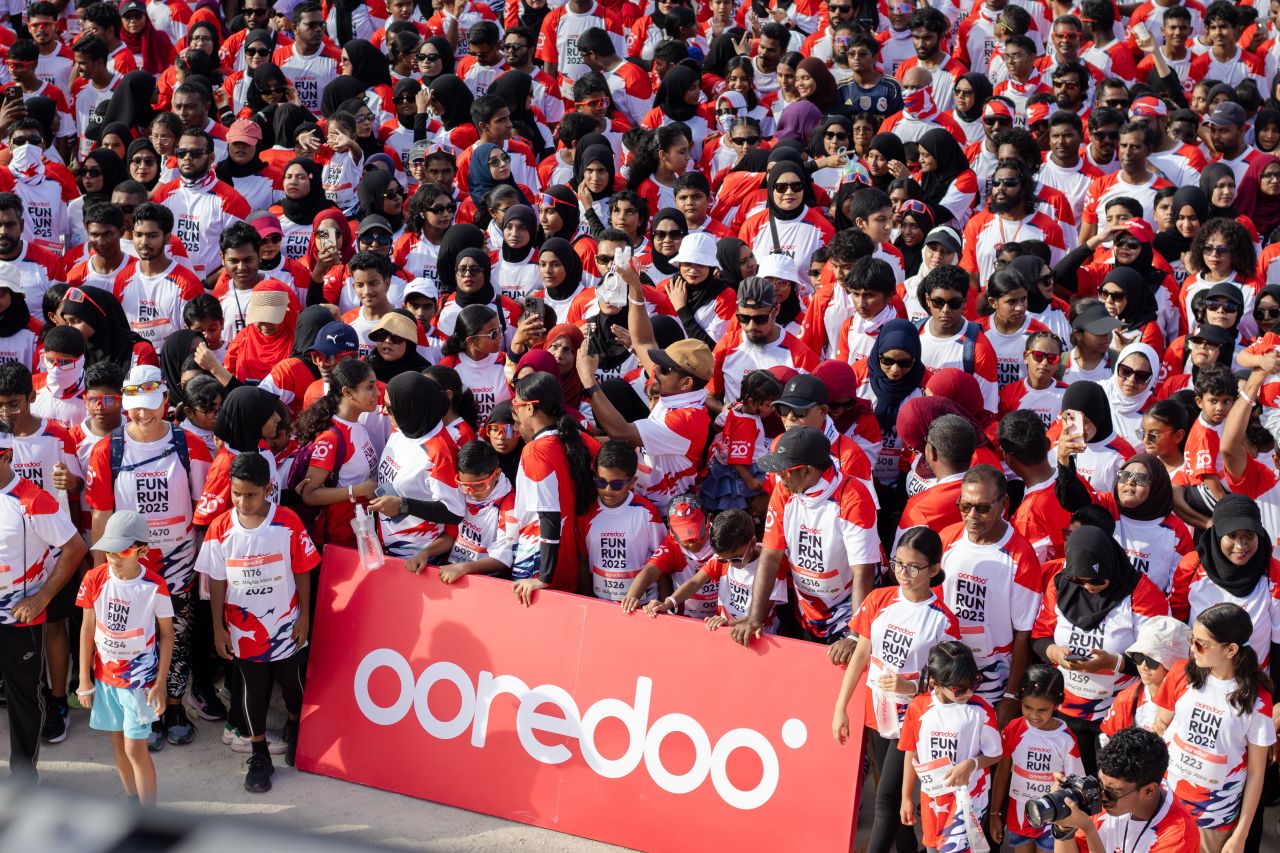 Ooredoo fun run gai The coffee bean and Tea-leaf Maldives ge haassa inaamuthakeh