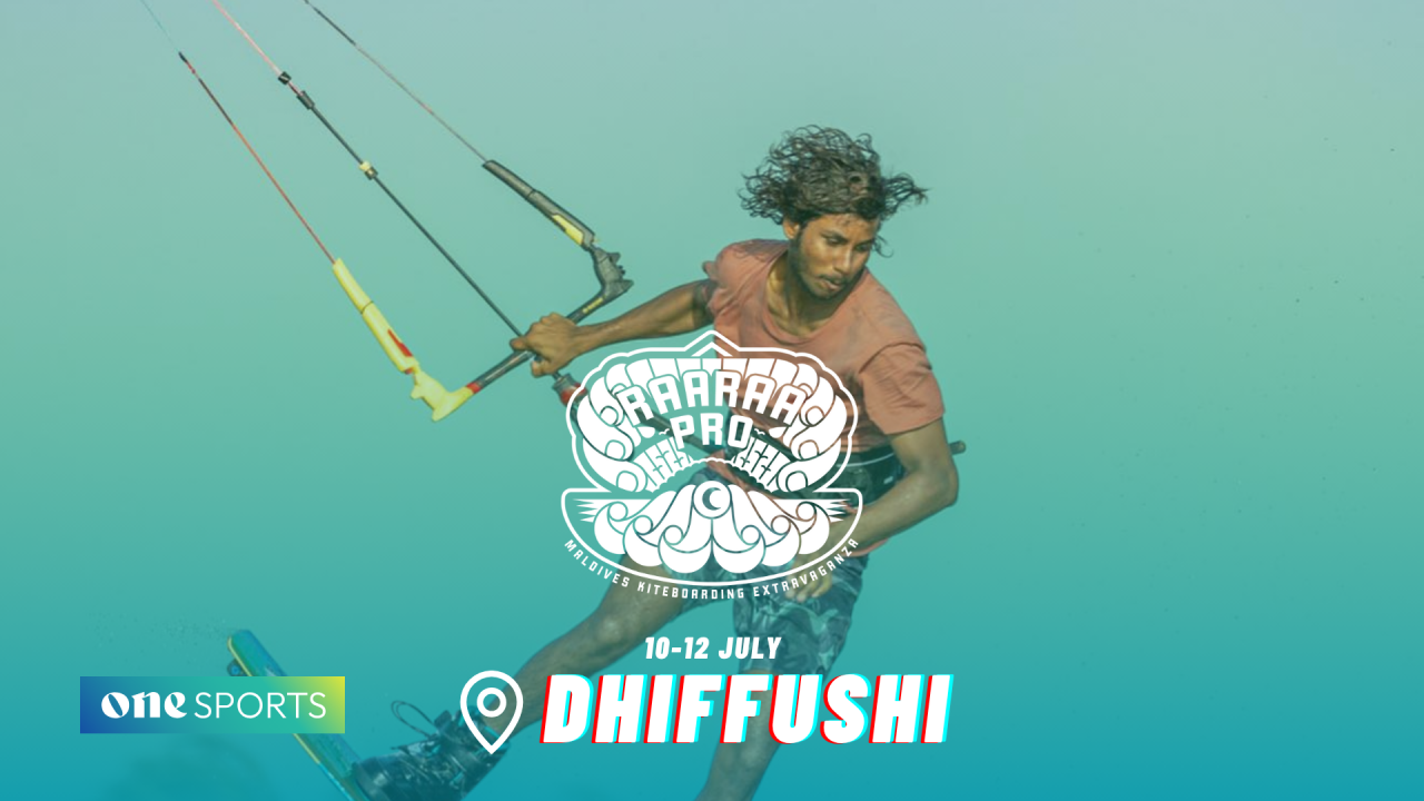 Kite Surfing ge ''bodu eid'' : RaaRaa Pro gai 20 athlete in 