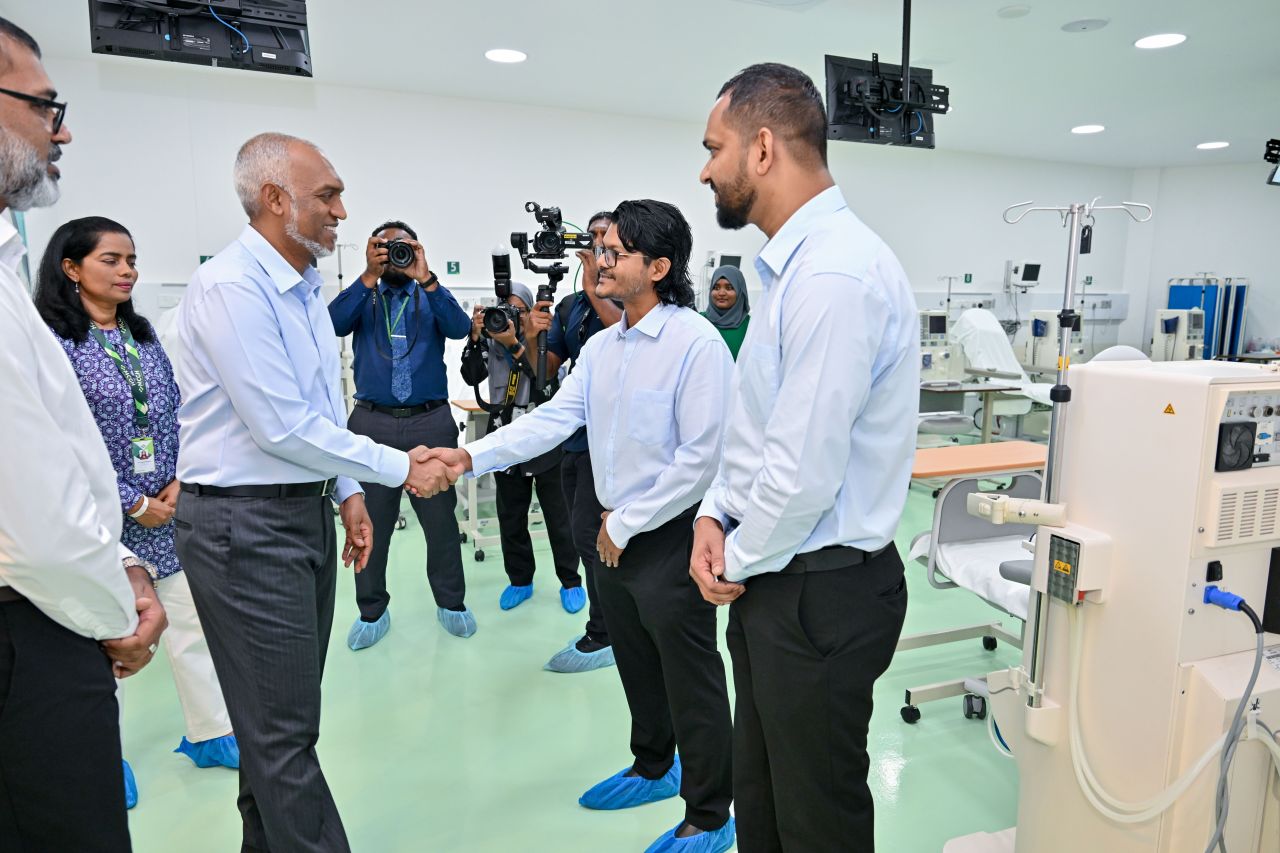 ފޮޓޯ: ހުޅުމާލެ ހޮސްޕިޓަލުގެ ޑަޔަލަސިސް ސެންޓަރު ހުޅުވުން 