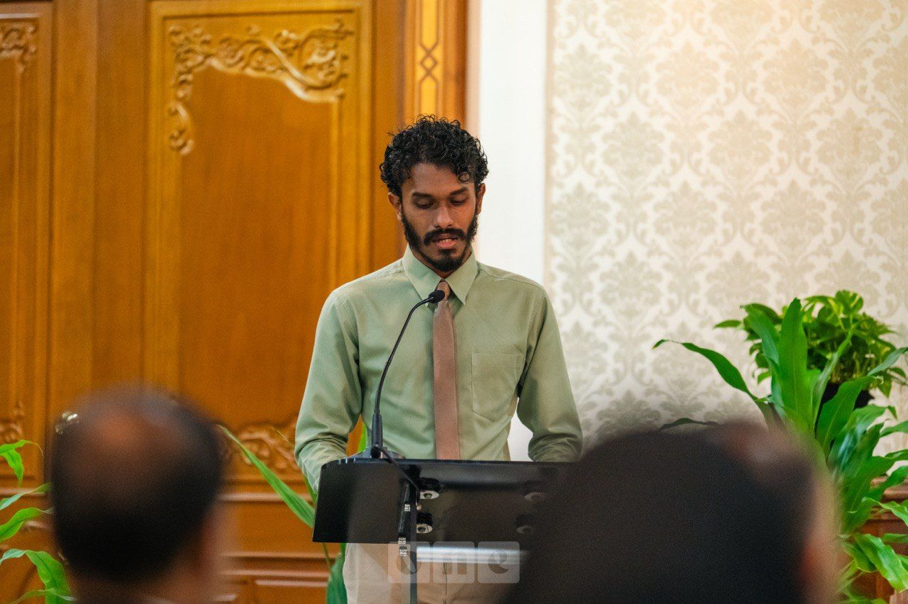 ވަން ފޮޓޯ: ހައިކޯޓުގެ ފަނޑިޔާރުކަމަށް އަބްދުﷲ ޖަމީލު މޫސާ އައްޔަންކުރެއްވުން 