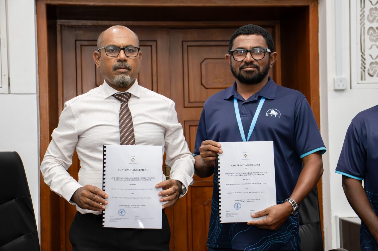 Thulhaidhoo airport bin hikkumuge ehbasvun uvaalai MTCC aa havaalukoffi
