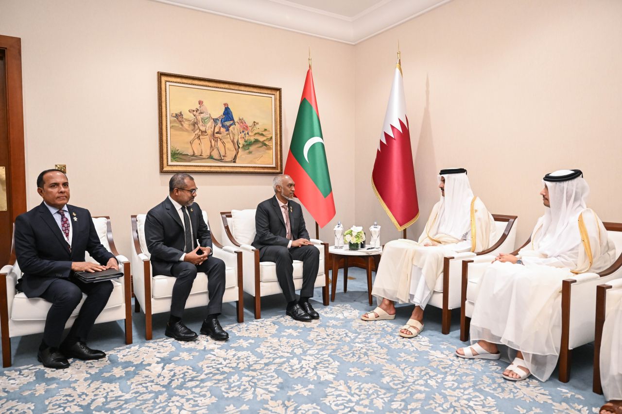 Qatarge gaumee dhuvahuge thahuniya Raeea Muizzu fonuvvaifi