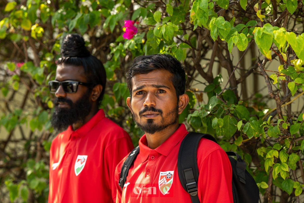 ވަން ފޮޓޯ: ގައުމީ ފުޓްސަލް ޓީމް މިޔަންމާއަށް ފުރުން