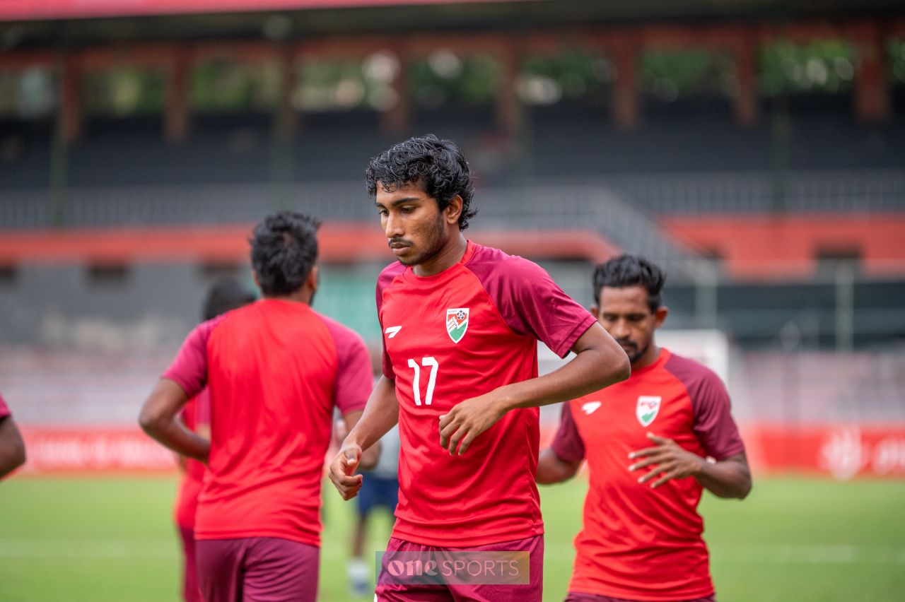 ވަން ފޮޓޯ: ކޮލިފިކޭޝަން މެޗުގެ ކުރިން ރާއްޖެއިން ކުރި އެންމެފަހު ޕްރެކްޓިސް