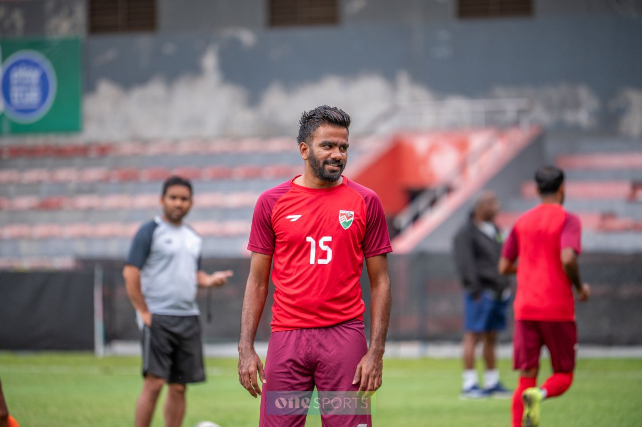 ވަން ފޮޓޯ: ކޮލިފިކޭޝަން މެޗުގެ ކުރިން ރާއްޖެއިން ކުރި އެންމެފަހު ޕްރެކްޓިސް