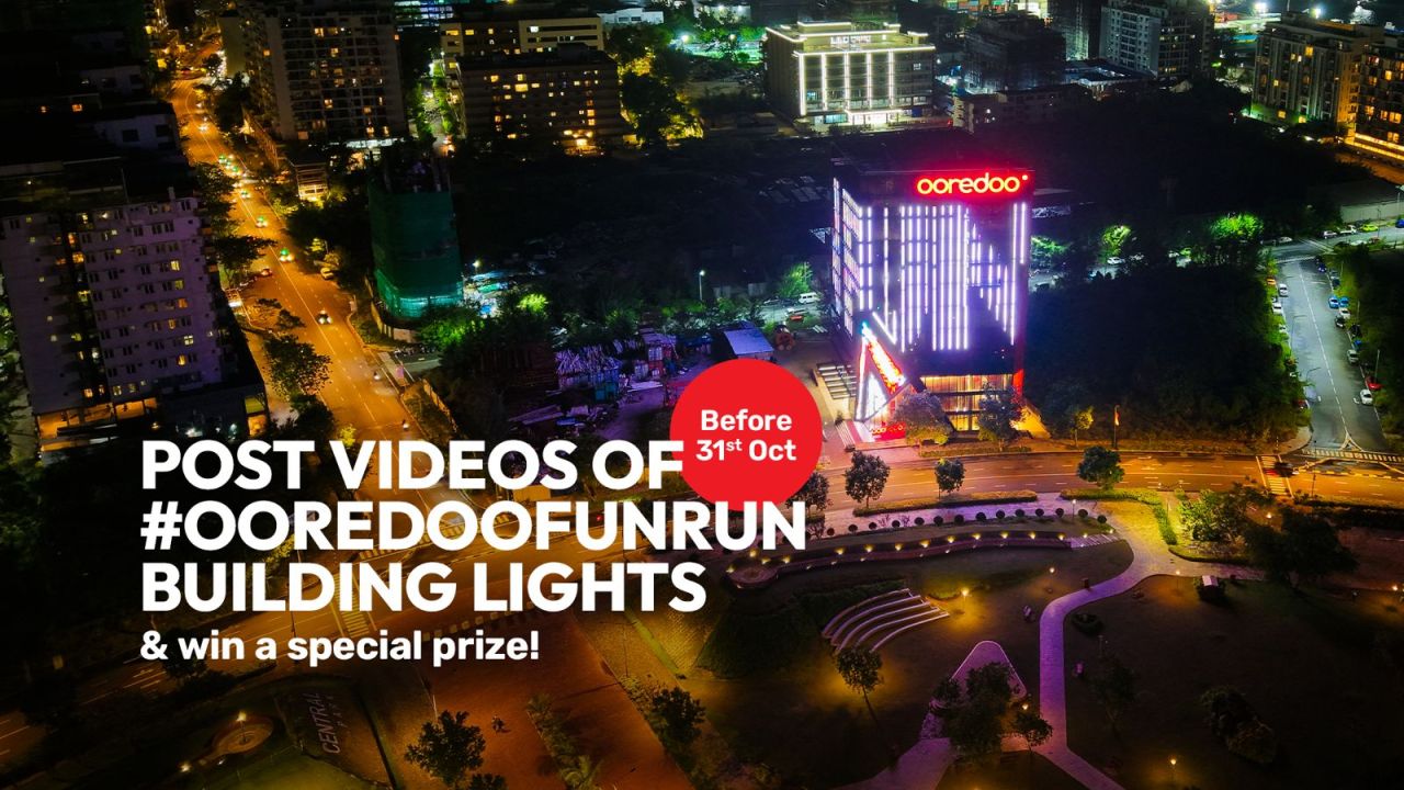Ooredoo fun run building video share kohgen inaameh hoadhumuge furusathu hulhuvaalaifi