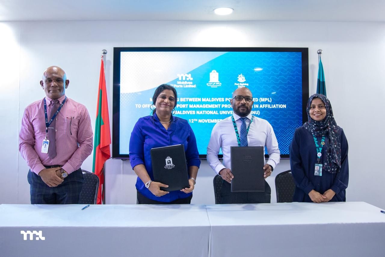 Port management dhaairaain degree course ei hingumah MPL in  MNU aa eku soikoffi