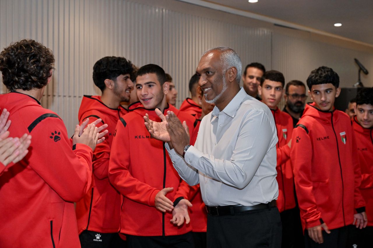 Raees ge dhekanbalunge faraathun Palestine zuvaan team ah haassa farikkolheh 