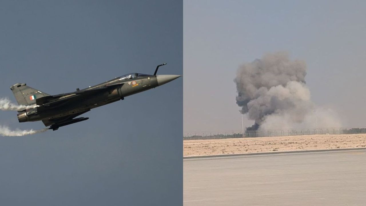 Dubai airshow gai India ge jet eh vehttijje