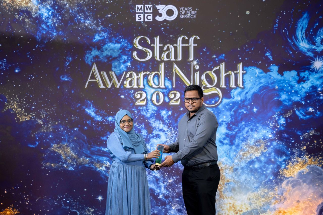 MWSC ge 70 muvazzafakah recognition award, Chairman's award Shafeeq ah 