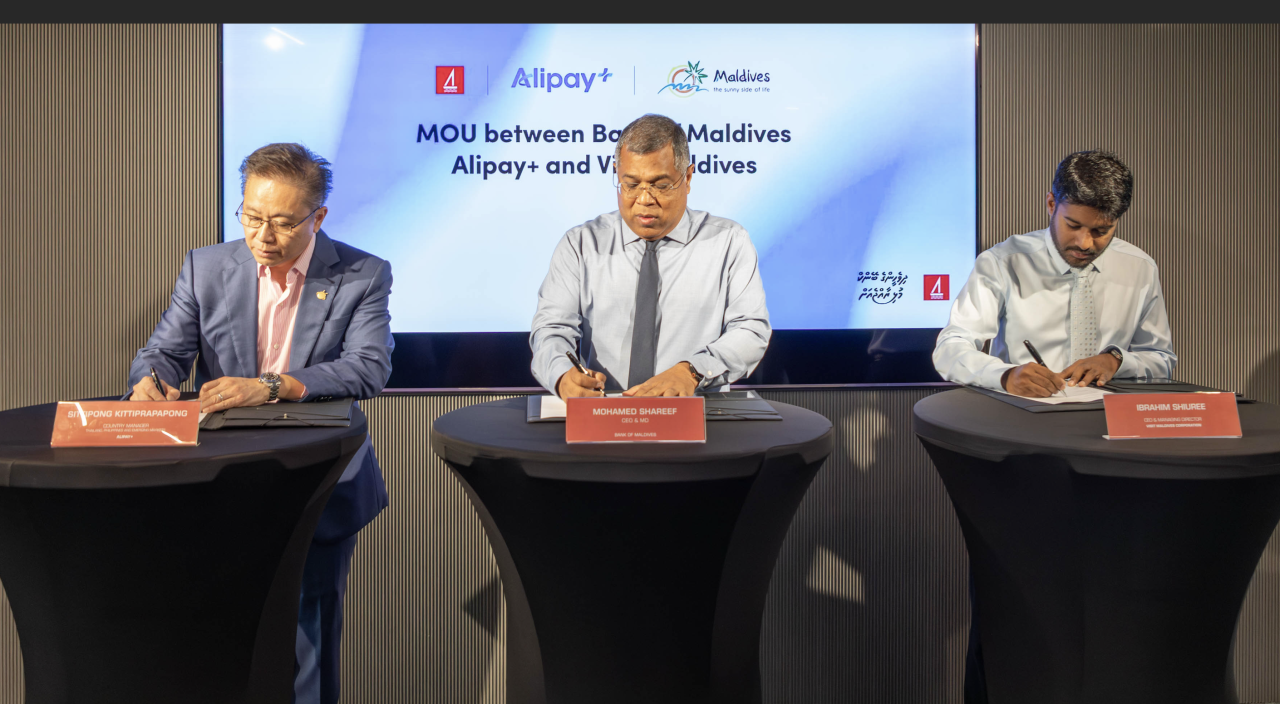 BML in Alipay+ adhi Visit Maldives aa gulhigen raajje promote kuranee 