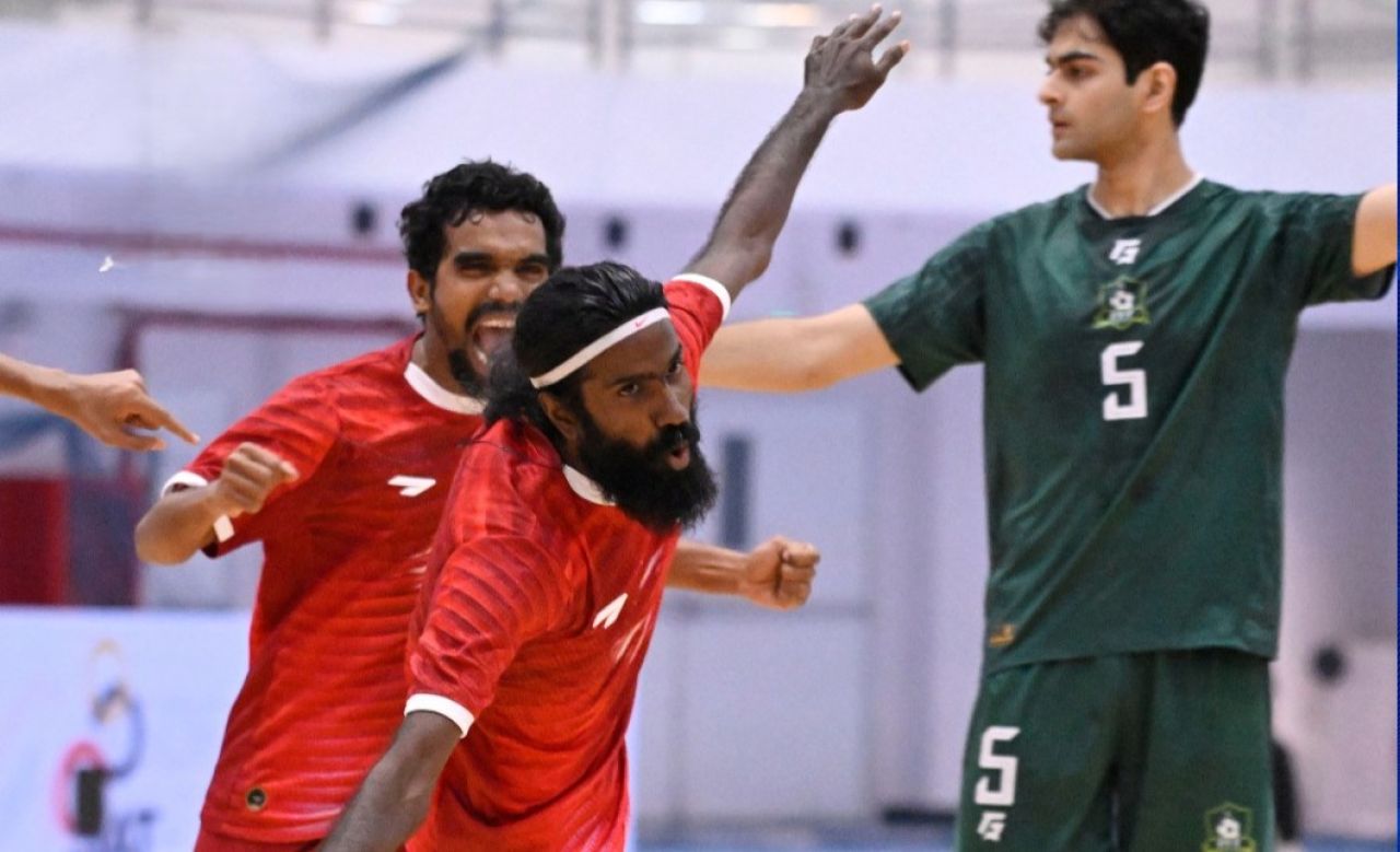 SAFF Futsal mubaaraathuge furathama match gai Raajje ah bodu molheh 