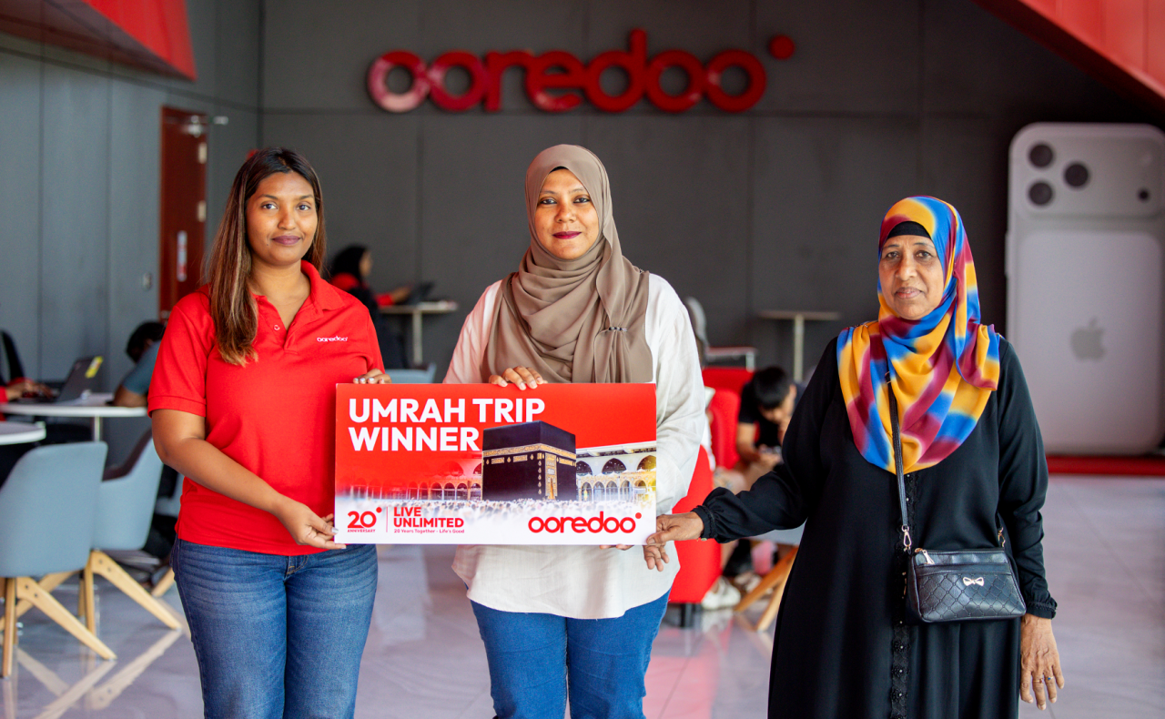 Ooredoo ge 14 vana umrah dhathuru Nuzuha ah 
