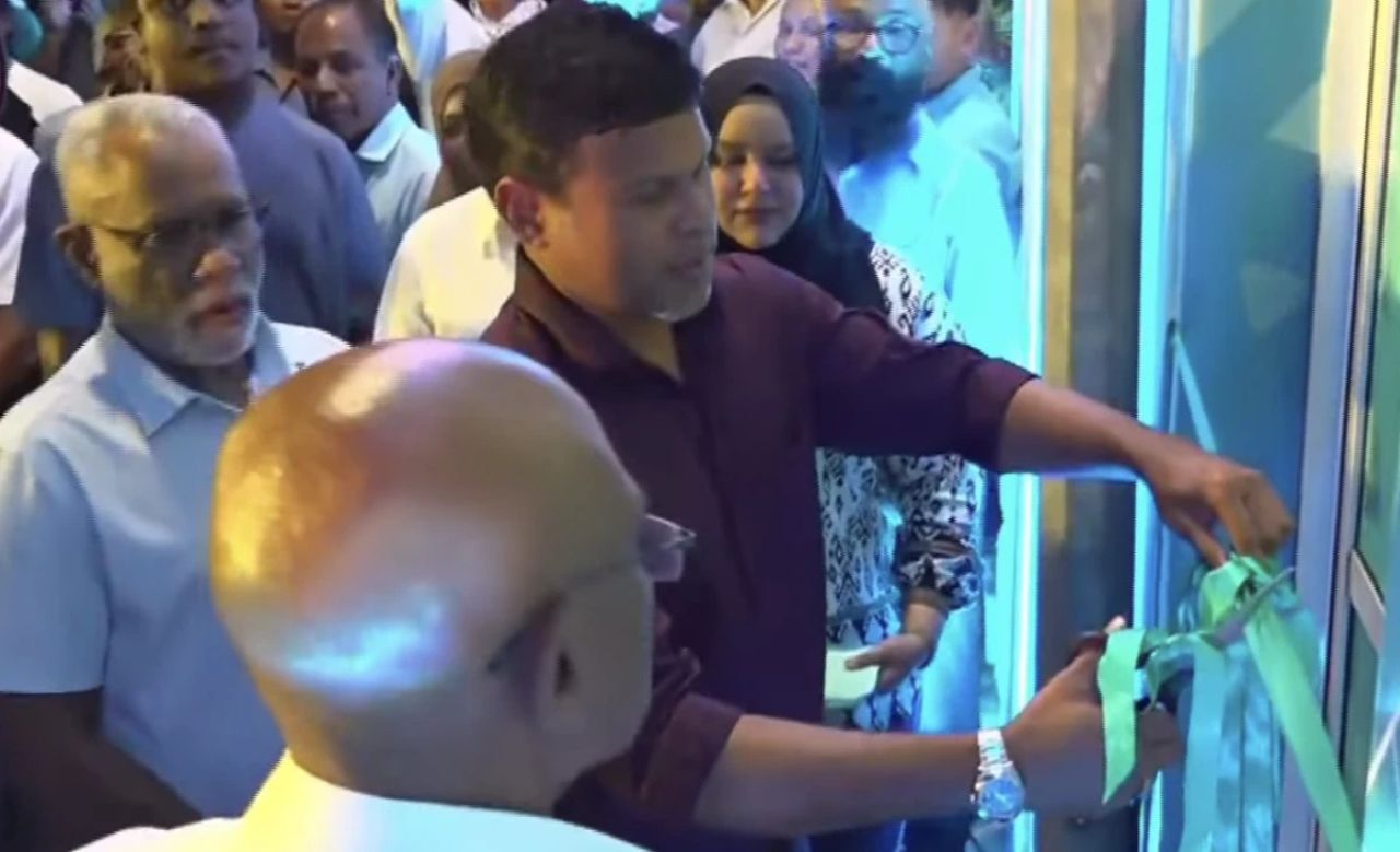 PNC ge mayor candidate Moosa Ali Jaleel ge campaign jagaha hulhuvaifi
