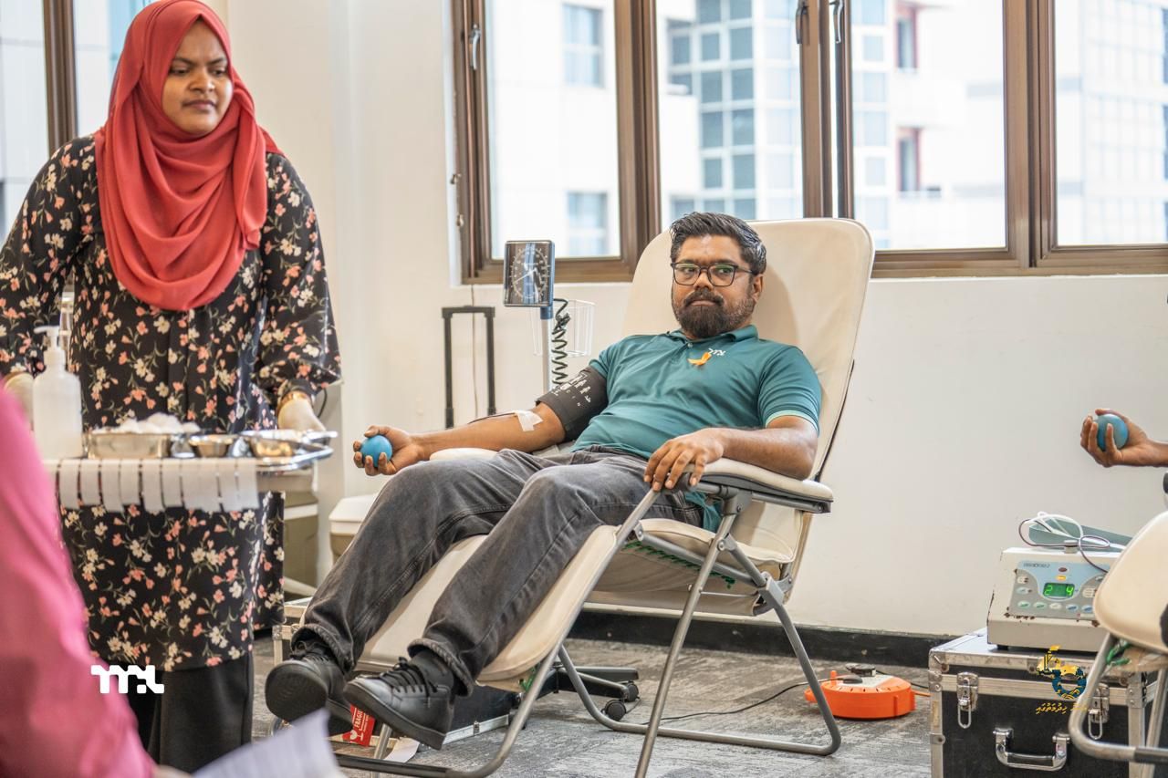 Ley libun dhathivumun MPL in blood donation camp eh 