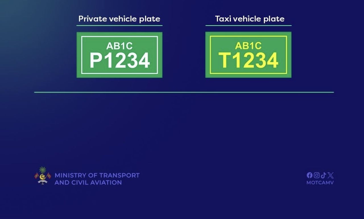 Electric car thakugai fehi kulaige number board haru kuranee