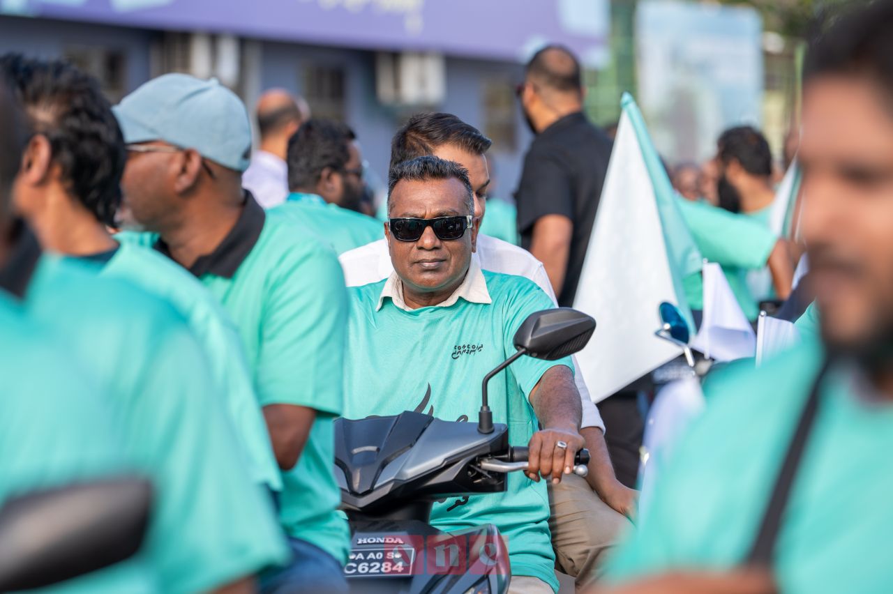 ވަން ފޮޓޯ: ލޯކަލް ކައުންސިލު އިންތިހާބުގެ ކެމްޕެއިންގެ ތެރެއިން ޕީއެންސީން ބޭއްވި ސައިކަލު ބުރު