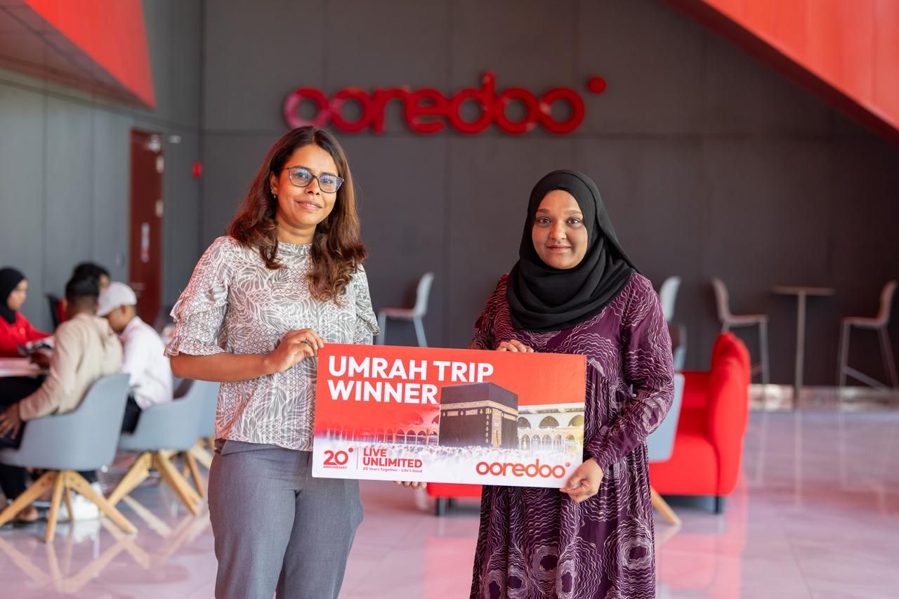 Ooredoo ge 16 vana umrah dhathuru Malsha ah