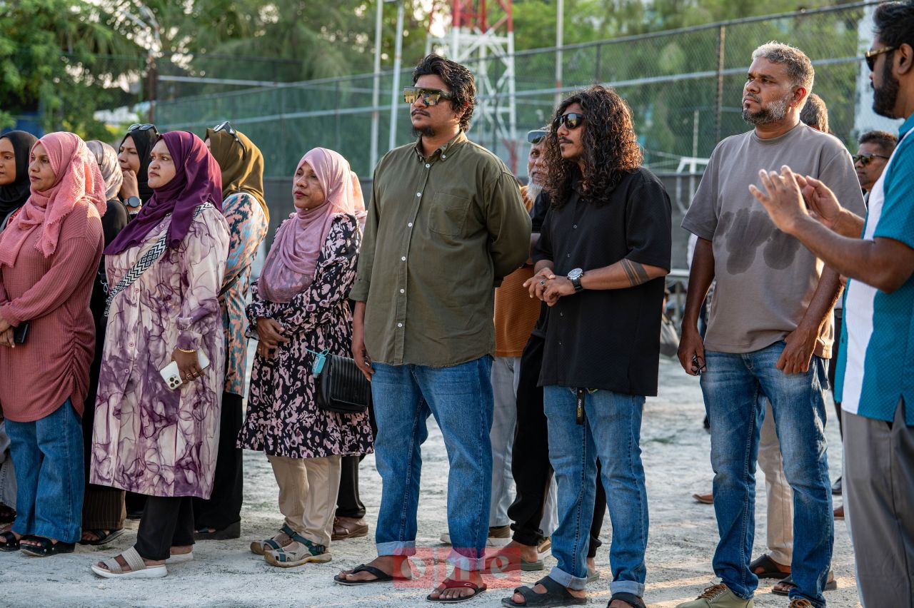 ވަން ފޮޓޯ: ހުޅުމާލޭގައި ގާއިމުކުރާ ސްޕޯޓްސް ޕާކުގެ ބިންގާ އެޅުން 