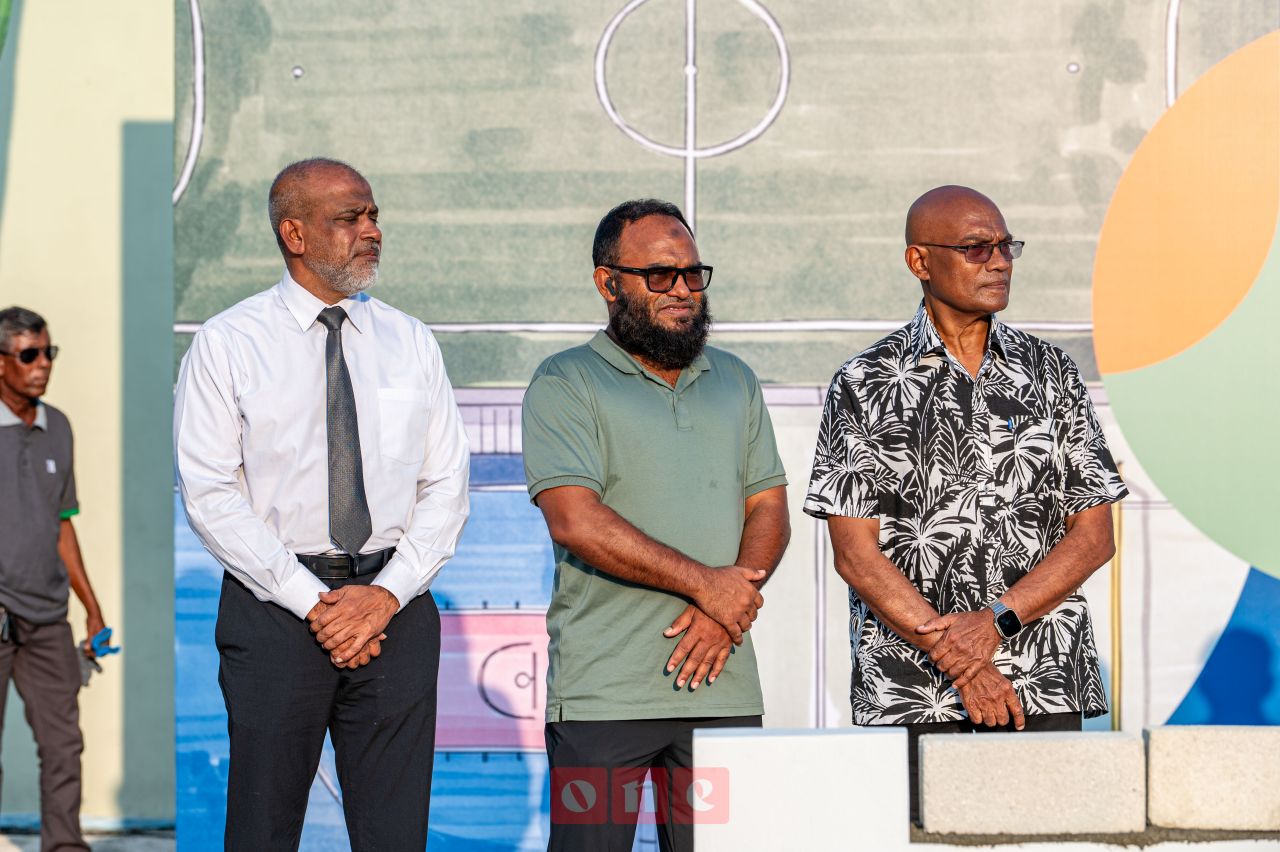 ވަން ފޮޓޯ: ހުޅުމާލޭގައި ގާއިމުކުރާ ސްޕޯޓްސް ޕާކުގެ ބިންގާ އެޅުން 