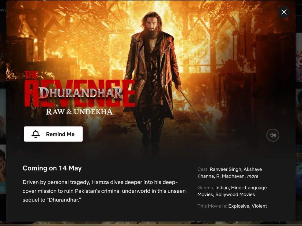 Netflix in Dhurandhar 2 ge bainalaguvaamee rights hoadhaifi 