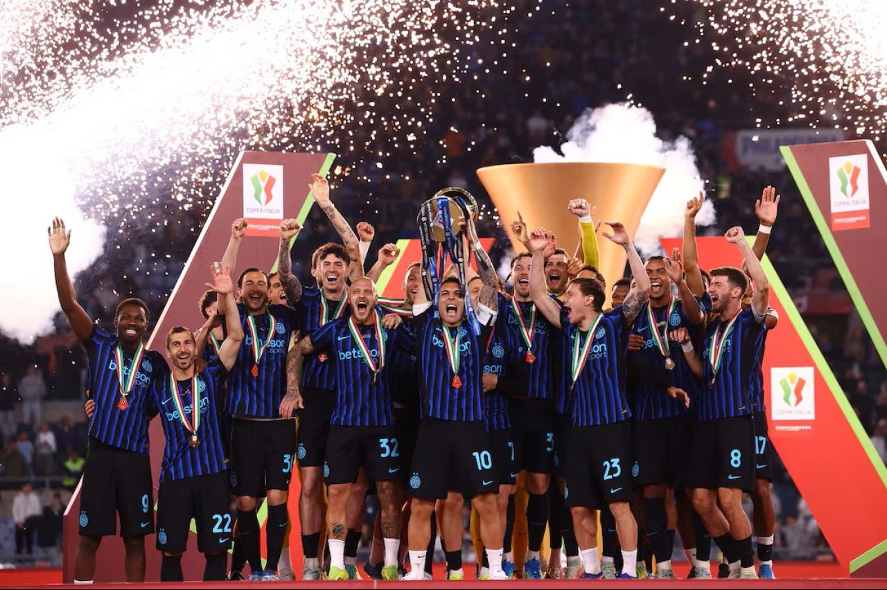 Copa Italia aaeku Inter in domestic 2 vana thashi hoadhaifi 