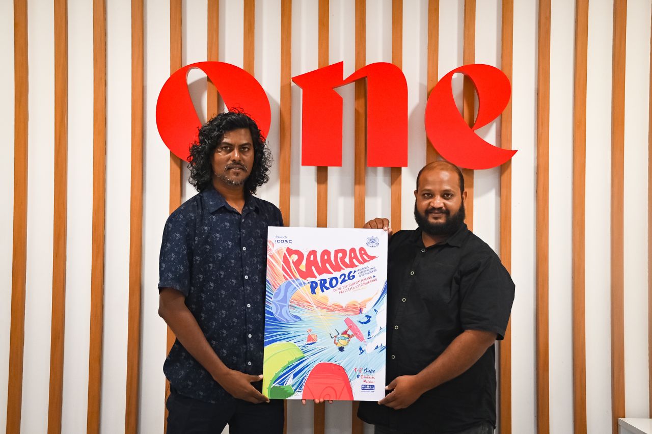 Kite Surfing ge emme bodu harakaiyy, Raaraa Pro 2026 ge media partner akah ''One Sports''