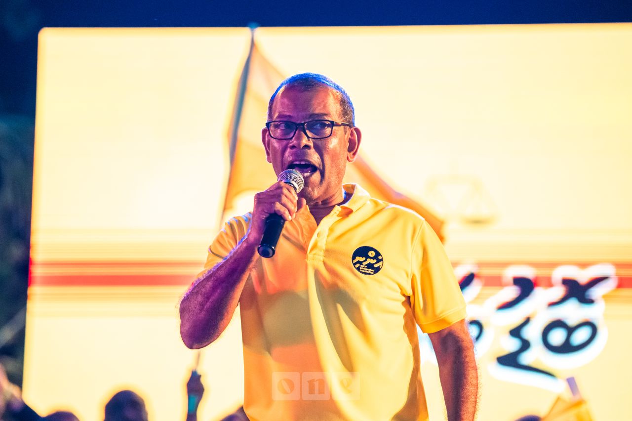 ވަން ފޮޓޯ: ނަޝީދުގެ ކެމްޕެއިން ނިންމާލުމުގެ ހަރަކާތް 