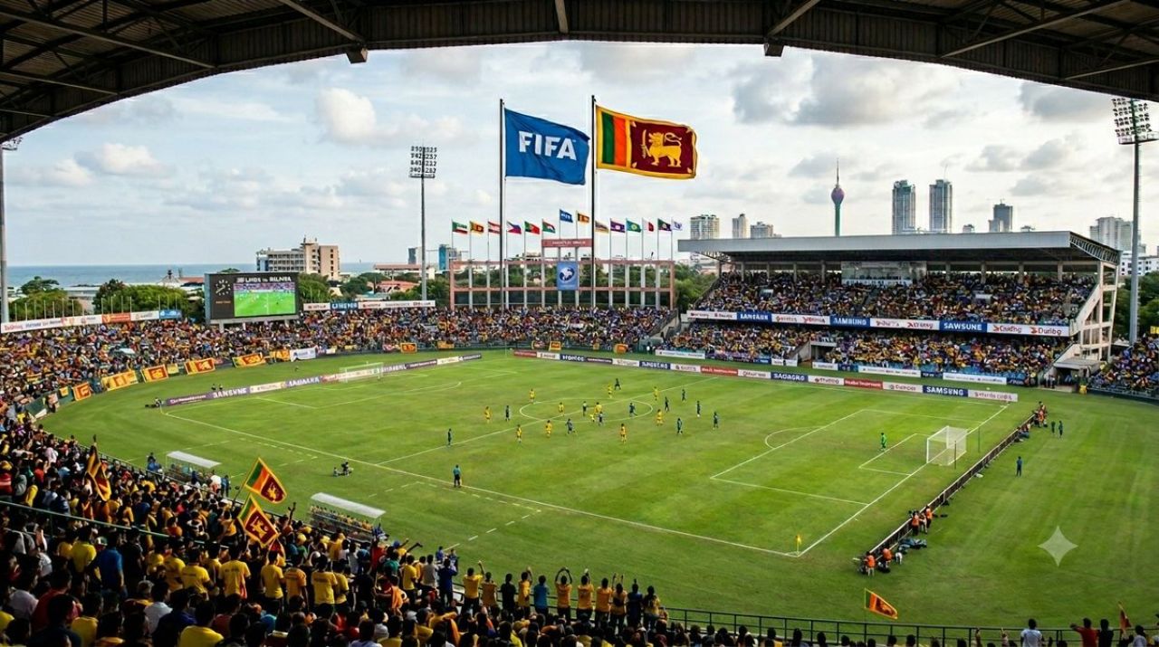 FIFA ge ehee aaeku Sri Lanka gai dhuniye fenavaruge stadium eh hadhanee 
