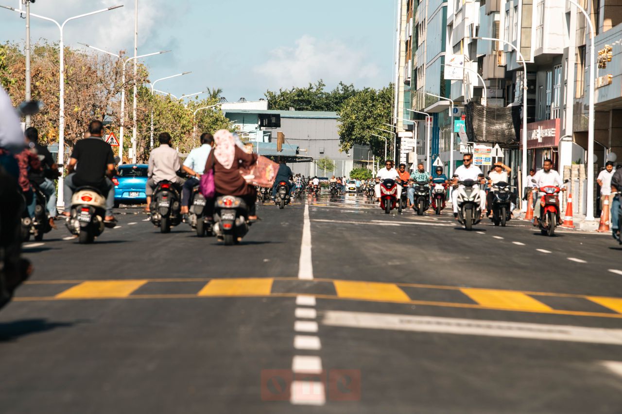 Upgraded Boduthakurufaanu Magu section opens to traffic