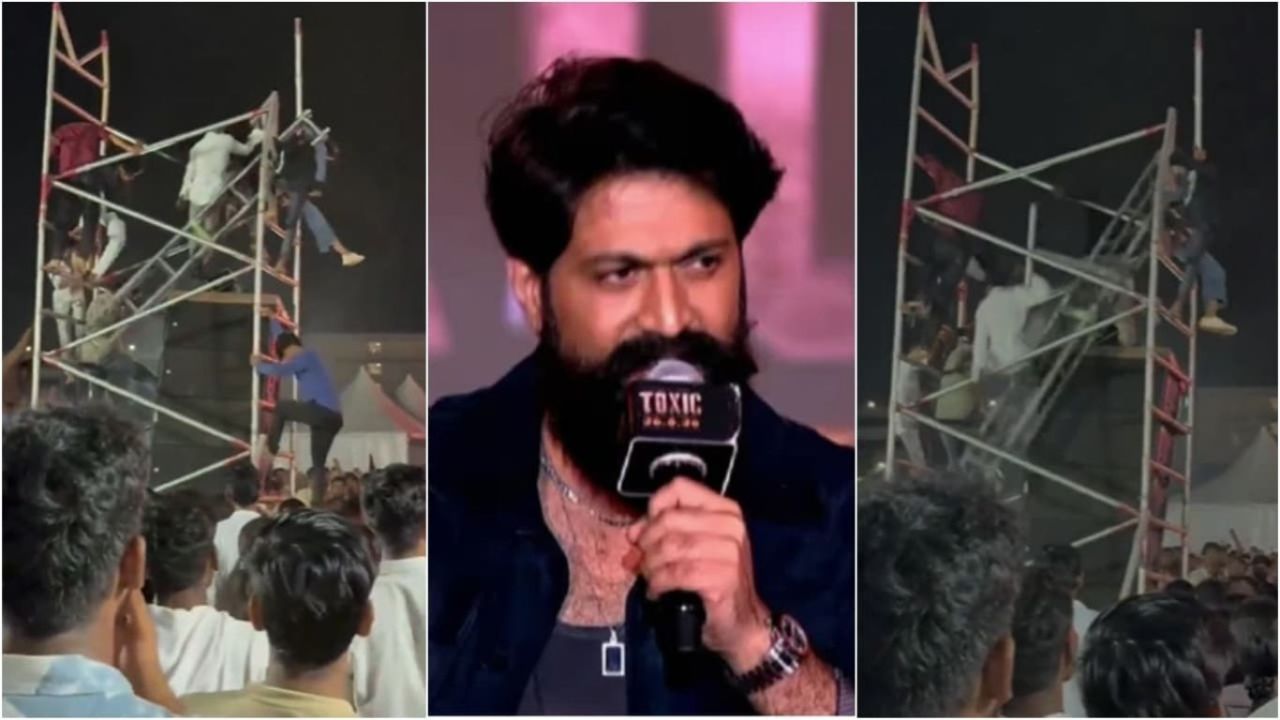 Yash ge film Toxic ge event eh gai speaker stand eh vetti bayakah aniyaavejje