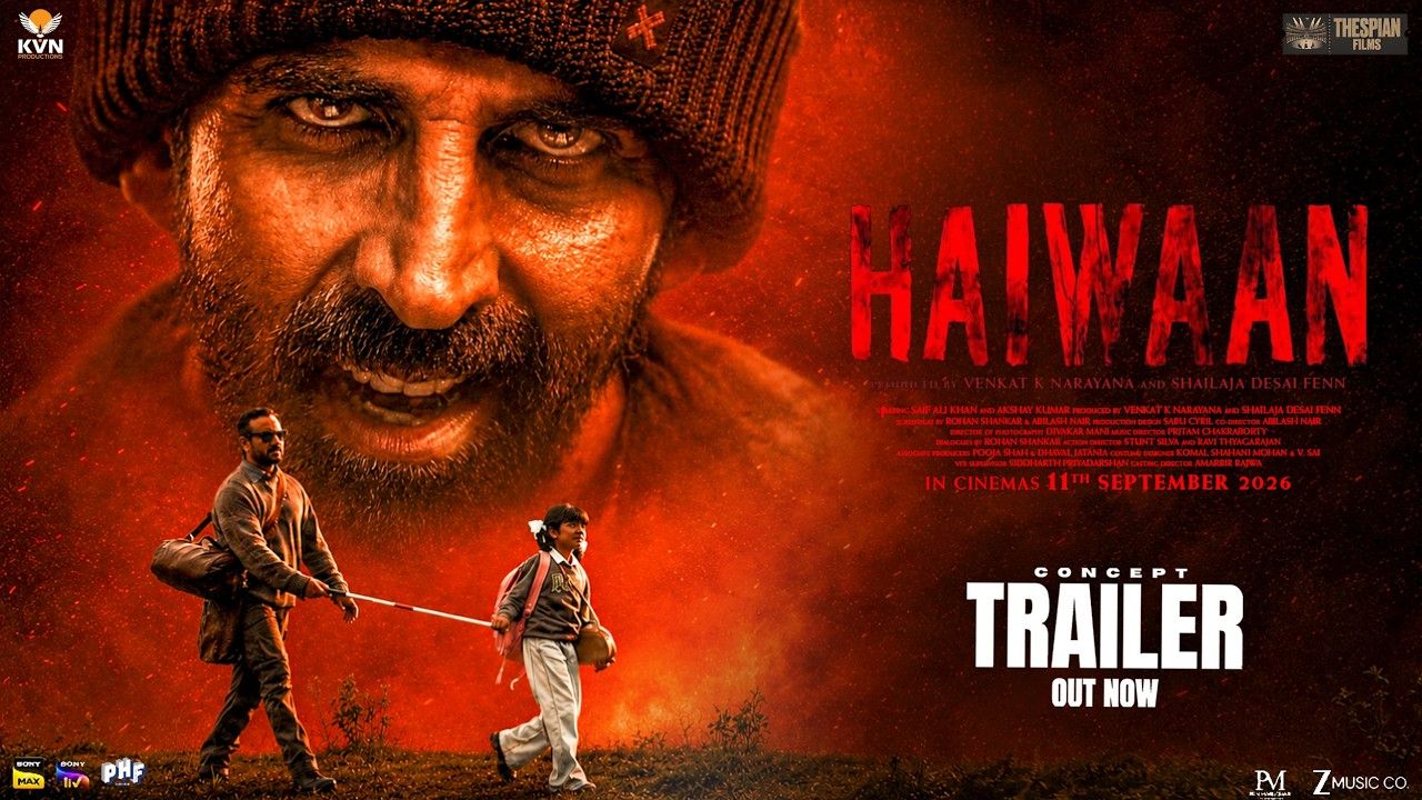 Akshay Kumar aai Saif Ali Khan ge film Haiwaan ge trailer aanmukoffi
