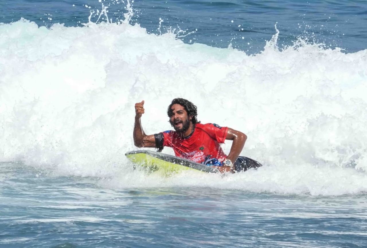 Randhaa bodyboarding challenge ge champion kan Ashraf 
