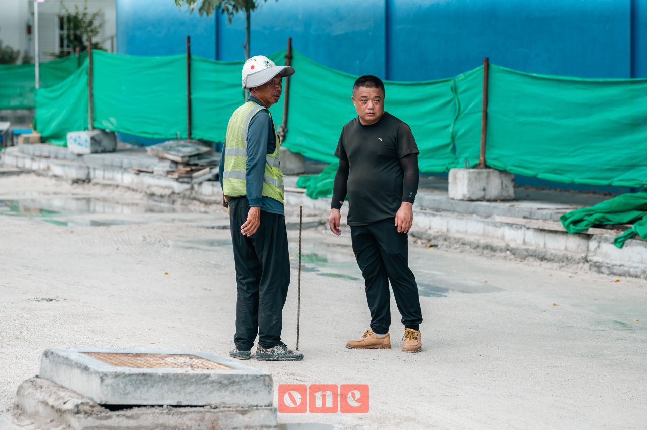 ވަން ފޮޓޯ: އަމީނީމަގުގެ މަރާމާތުގެ މަސައްކަތް