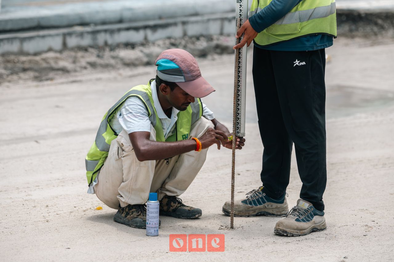 ވަން ފޮޓޯ: އަމީނީމަގުގެ މަރާމާތުގެ މަސައްކަތް
