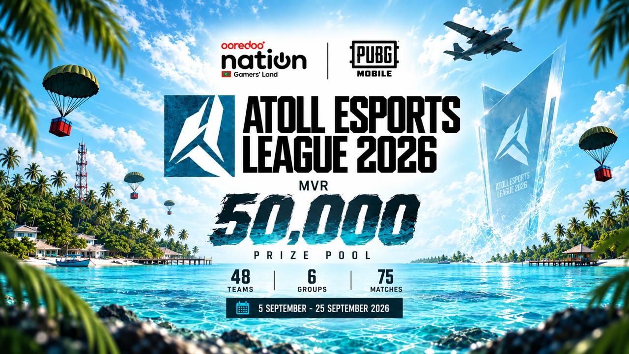 Ooredoo Nation Atoll eSports League gai 48 team vaadhakuranee 