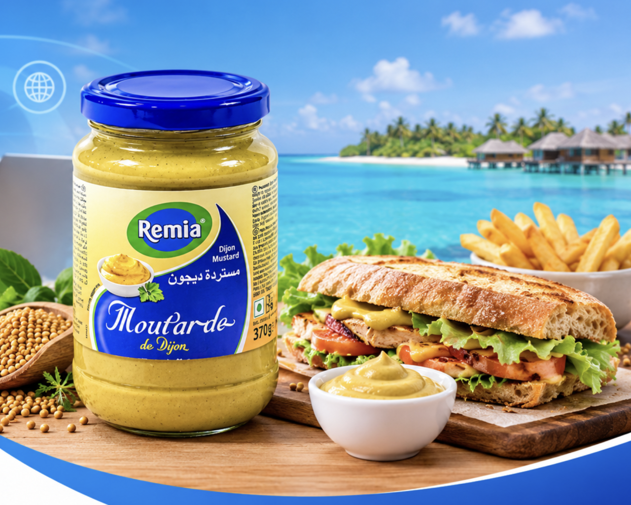 Sosun fihaarain genesdhin Remia Brand ge Dijon Mustard in rahathakah ithuru furihama kameh!