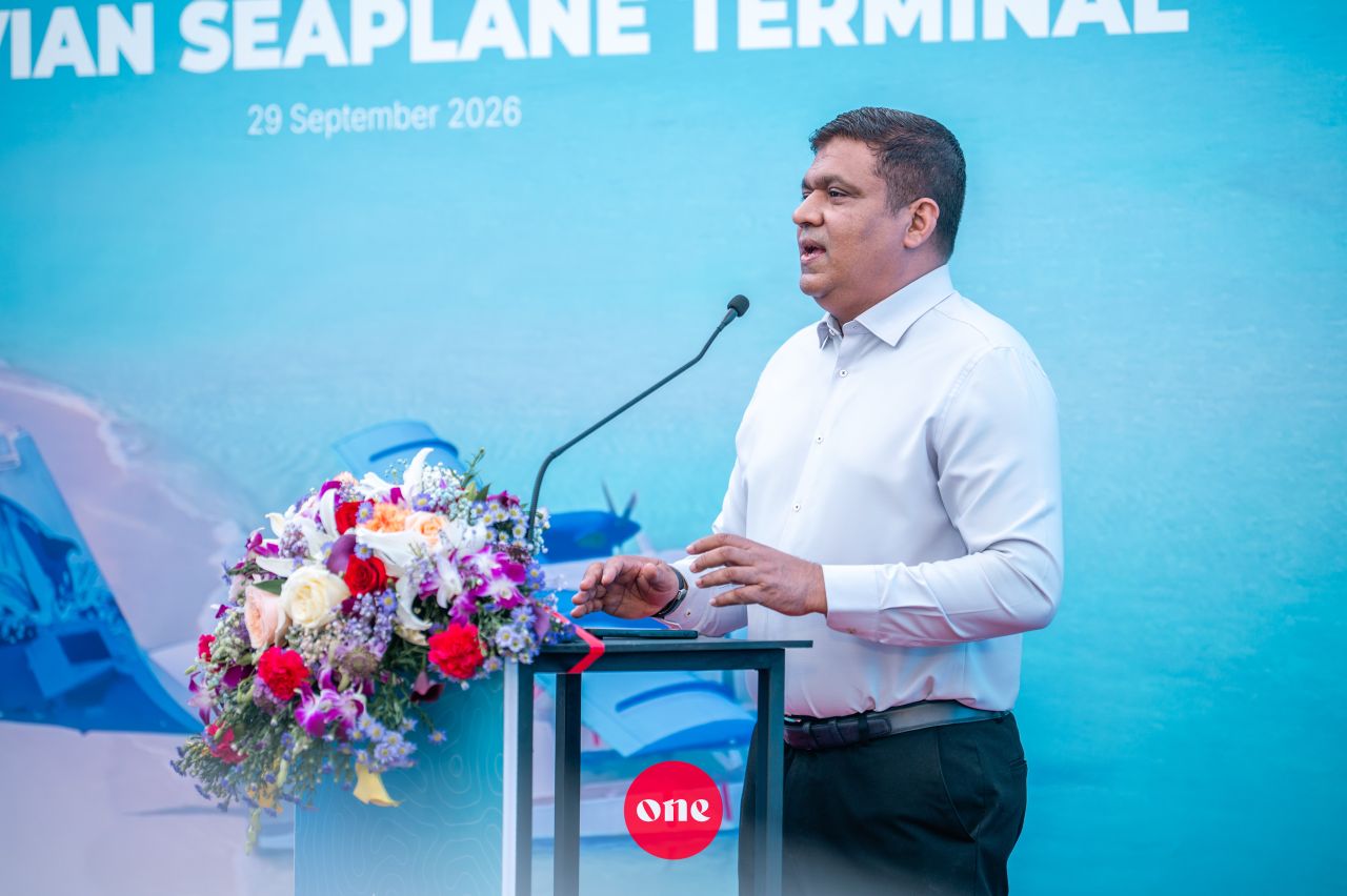 ވަން ފޮޓޯ: މޯލްޑިވިއަންގެ އާ ސީޕްލޭން ޓާމިނަލް ވީއައިއޭގައި ހުޅުވުމަށް ބޭއްވި ރަސްމިއްޔާތުގެ ތެރެއިން
