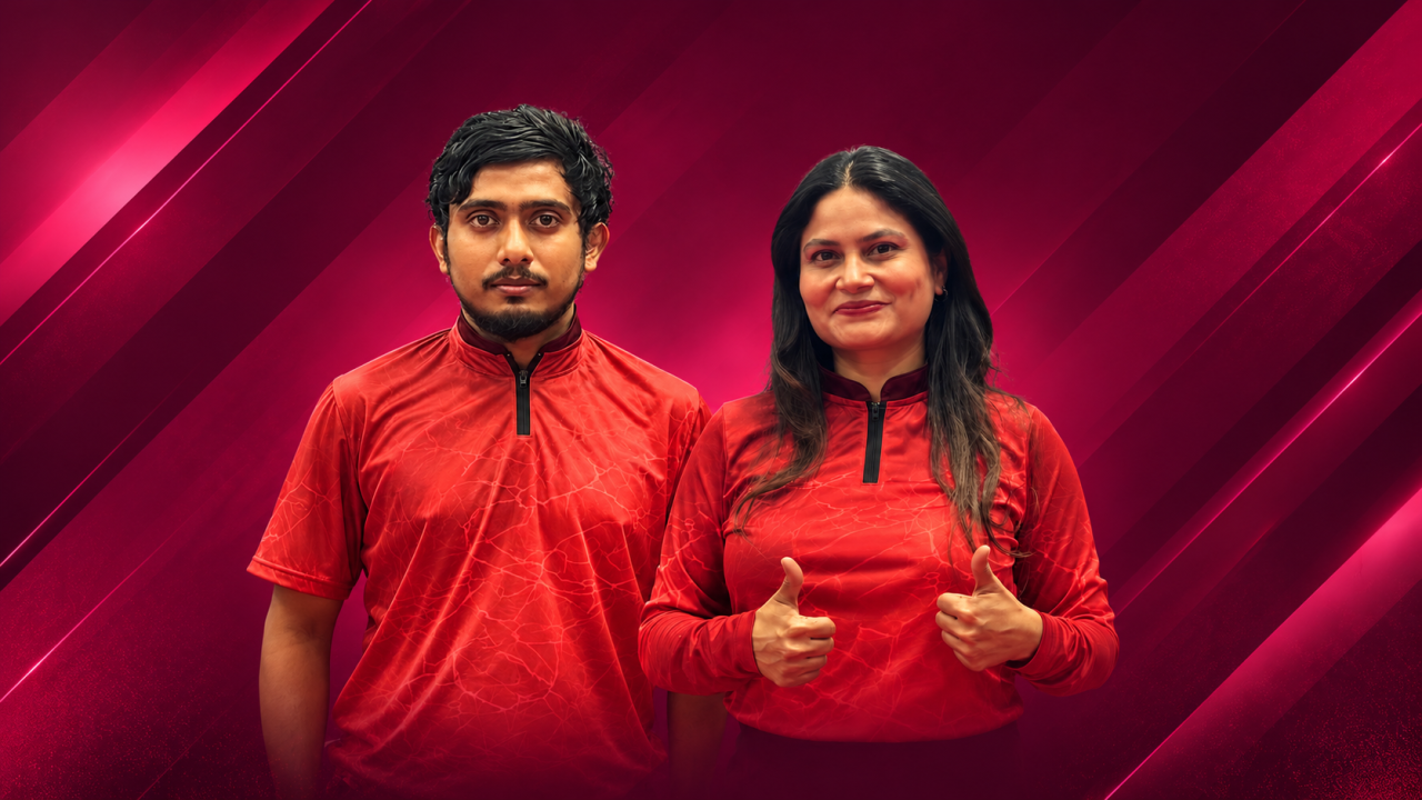Commonwealth Cue Sports Championship gai raajjeyge Deenaa aai Shaaz ah thaareehee kaamiyaabee eh 