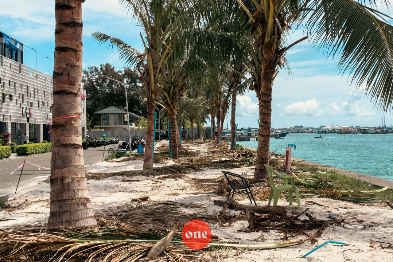 ވަން ފޮޓޯ: މެރީބްރައުން ކުރިމަތީ އޮންނަ ބިމުގައި އެޗްޑީސީން ދިވެހިރުއް ޖެހުން