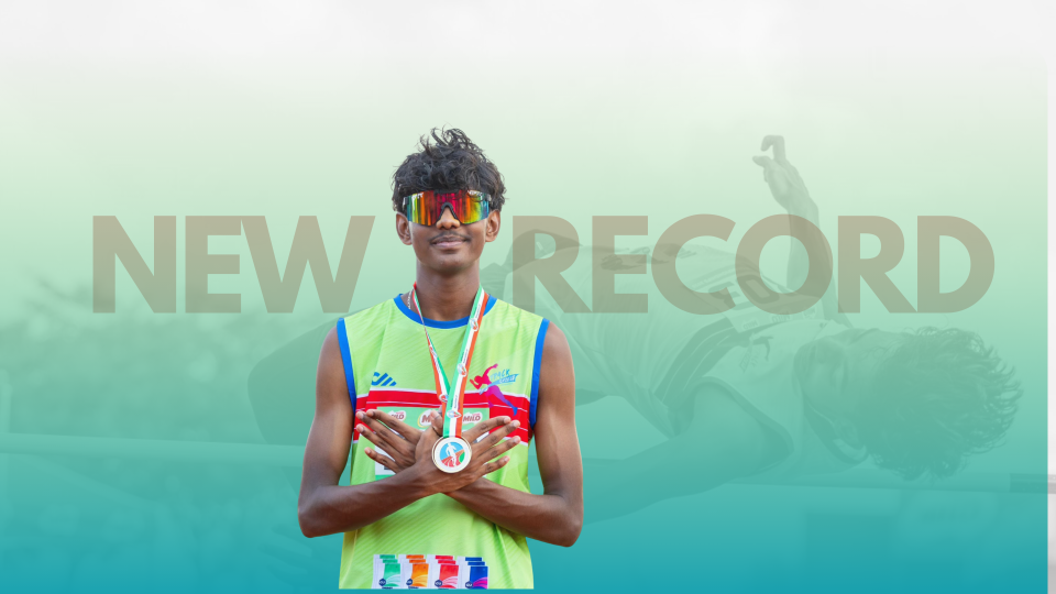 Naik, 16 aharuvee High Jump record muguraalaifi 