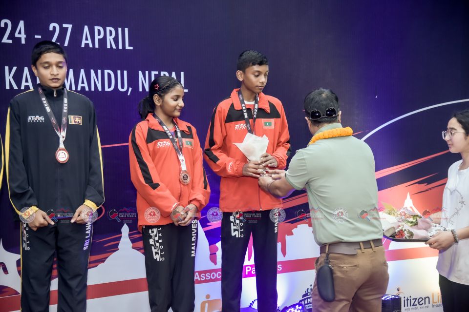 Dhekunu Asia ge TT championship in Raajje ah rangalhu kaamiyaabee eh