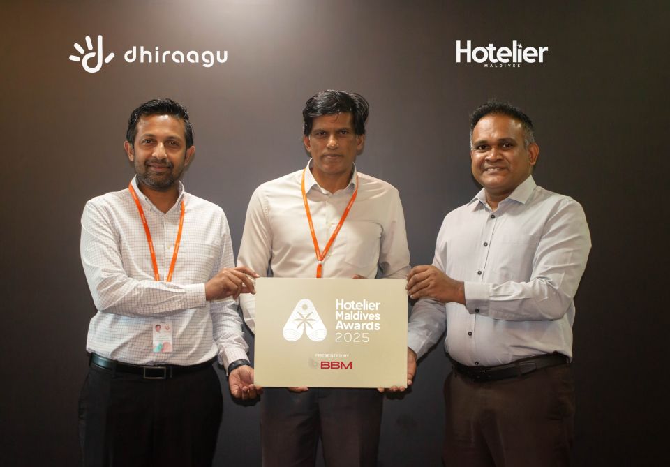 ''Hotelier Maldives Awards'' ge partner akah Dhiraagu
