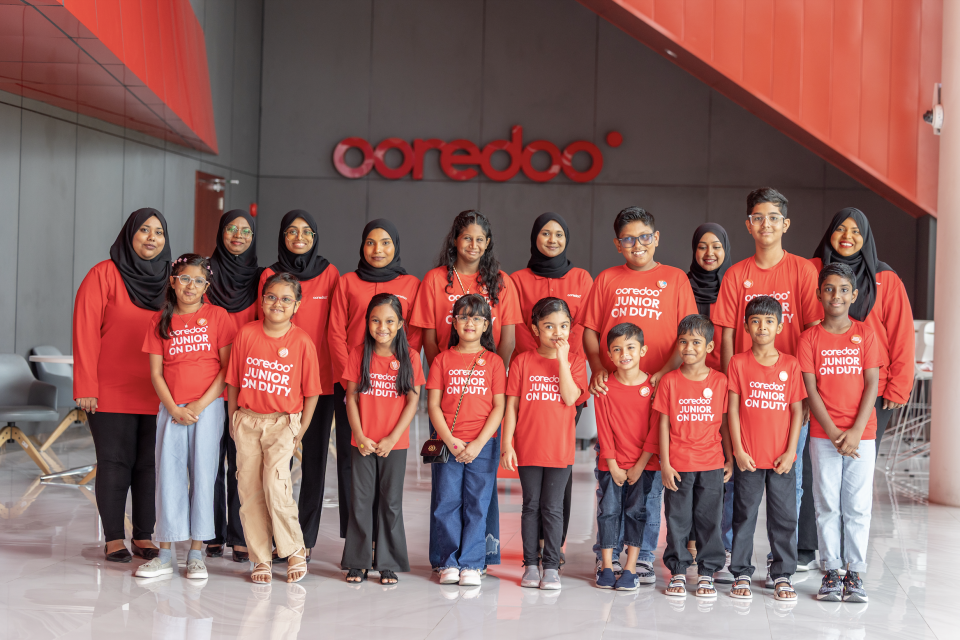 Ooredoo Juniors aa eku kudakudhinge dhuvahugai Ooredoo ge hidhumaiy dhinumugai kudakudhin 