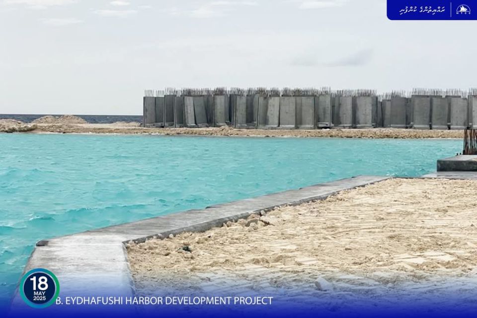 Eydhafushi bandharu: 87 percent masakkaiy nimijje