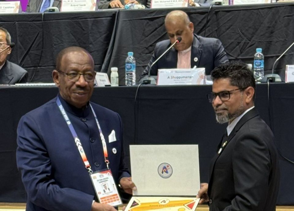 Tholal ah Asian Athletics ge leadership award