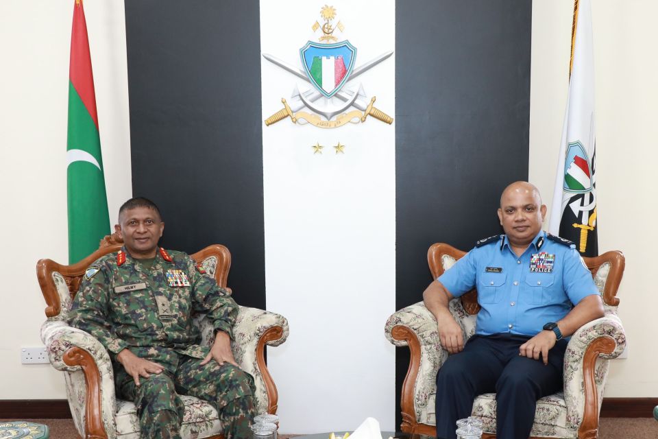 CP Naveen aai Chief of Defence force Hilmy bahdhalu kurahvaifi